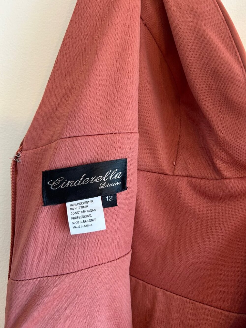 Cinderella Divine Sleeveless Auburn Dress - Picture 5 of 9